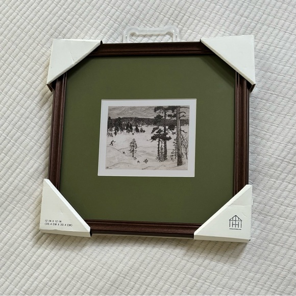 Hearth & Hand with Magnolia Countryside Skier Framed Christmas Wall Art - Picture 2 of 8